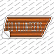 Go Volunteers Novelty Corrugated Tennessee Shape Sticker Decal