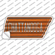 Chattanooga Novelty Corrugated Tennessee Shape Sticker Decal