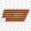 Gatlinburg Novelty Corrugated Tennessee Shape Sticker Decal
