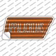 Appalachians Novelty Corrugated Tennessee Shape Sticker Decal