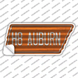 H8 Auburn Novelty Corrugated Tennessee Shape Sticker Decal