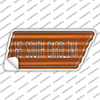 H8 South Carolina Novelty Corrugated Tennessee Shape Sticker Decal