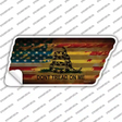American Dont Tread Novelty Corrugated Tennessee Shape Sticker Decal