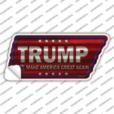 Trump Novelty Corrugated Tennessee Shape Sticker Decal