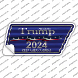 Trump 2024 Novelty Corrugated Tennessee Shape Sticker Decal