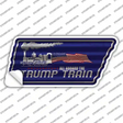 Trump Train Novelty Corrugated Tennessee Shape Sticker Decal