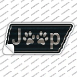 J**p Paws Novelty Corrugated Tennessee Shape Sticker Decal