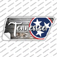 TN Tri Star on Wood Novelty Tennessee Shape Sticker Decal