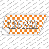 Tennessee Checkerboard Novelty Tennessee Shape Sticker Decal