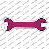 Pink Oil Rubbed Novelty Wrench Sticker Decal