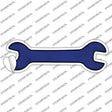 Blue Oil Rubbed Novelty Wrench Sticker Decal