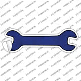 Blue Oil Rubbed Novelty Wrench Sticker Decal