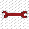Red Oil Rubbed Novelty Wrench Sticker Decal
