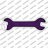 Purple Oil Rubbed Novelty Wrench Sticker Decal