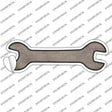 Tan Oil Rubbed Novelty Wrench Sticker Decal