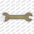 Gold Oil Rubbed Novelty Wrench Sticker Decal