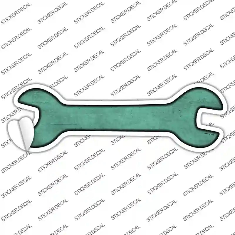 Mint Oil Rubbed Novelty Wrench Sticker Decal
