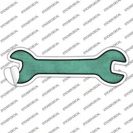 Mint Oil Rubbed Novelty Wrench Sticker Decal