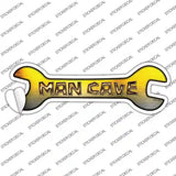Man Cave Novelty Wrench Sticker Decal