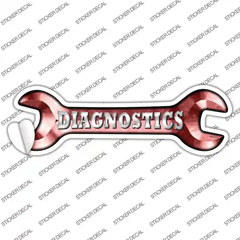 Diagnostics Novelty Wrench Sticker Decal