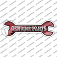 Genuine Parts Novelty Wrench Sticker Decal