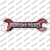 Genuine Parts Novelty Wrench Sticker Decal
