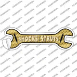 Shocks And Struts Novelty Wrench Sticker Decal