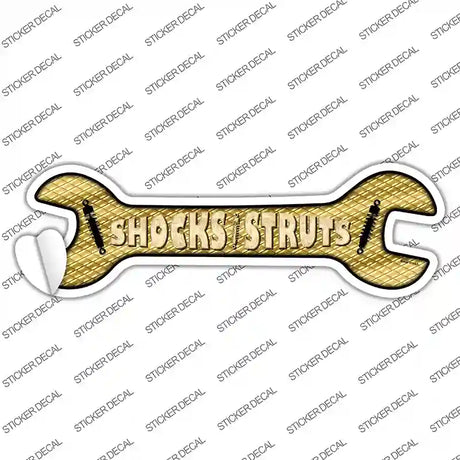 Shocks And Struts Novelty Wrench Sticker Decal