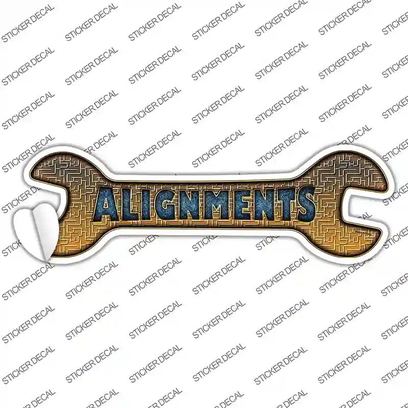 Alignments Novelty Wrench Sticker Decal