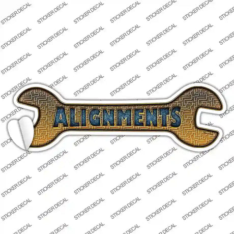 Alignments Novelty Wrench Sticker Decal
