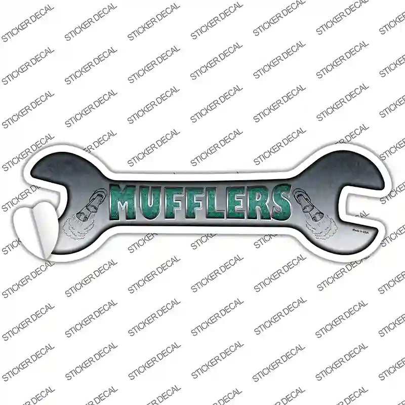 Mufflers Novelty Wrench Sticker Decal