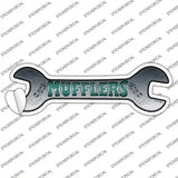 Mufflers Novelty Wrench Sticker Decal