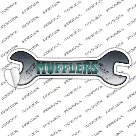 Mufflers Novelty Wrench Sticker Decal