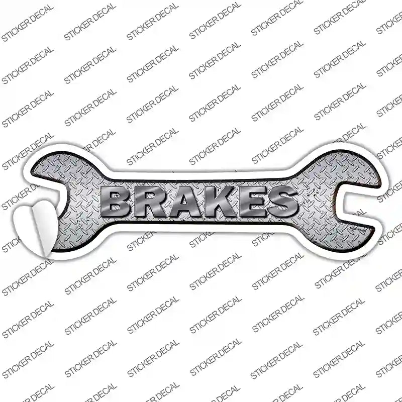 Brakes Novelty Wrench Sticker Decal