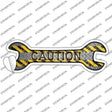 Caution Novelty Wrench Sticker Decal