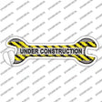 Under Construction Novelty Wrench Sticker Decal
