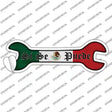 Yes You Can With Mexican Flag Novelty Wrench Sticker Decal