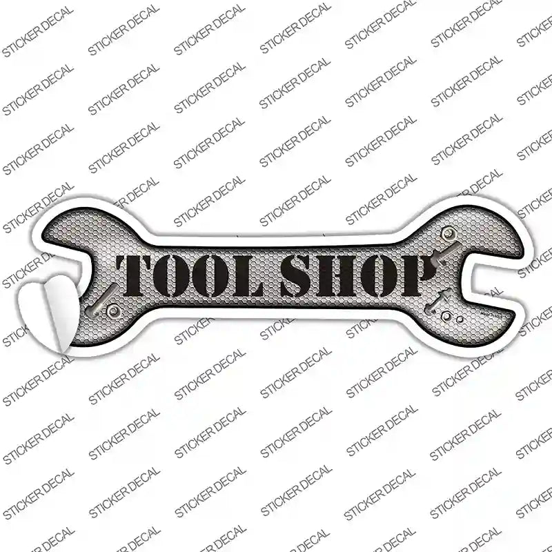 Tool Shop Novelty Wrench Sticker Decal
