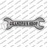 Grandpas Shop Novelty Wrench Sticker Decal