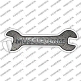 Muscle Garage Novelty Wrench Sticker Decal