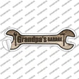 Grandpas Garage Novelty Wrench Sticker Decal