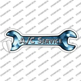 A/C Service Novelty Wrench Sticker Decal