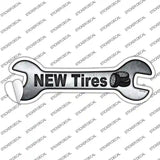 New Tires Novelty Wrench Sticker Decal