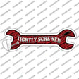Tightly Screwed Novelty Wrench Sticker Decal
