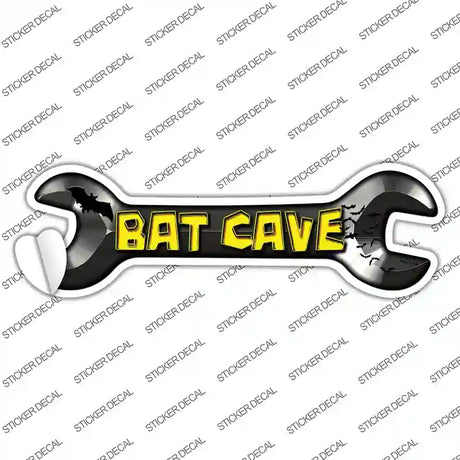 Bat Cave Novelty Wrench Sticker Decal