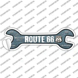 Route 66 Novelty Wrench Sticker Decal