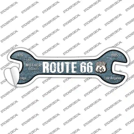 Route 66 Novelty Wrench Sticker Decal