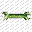 Weed Novelty Wrench Sticker Decal