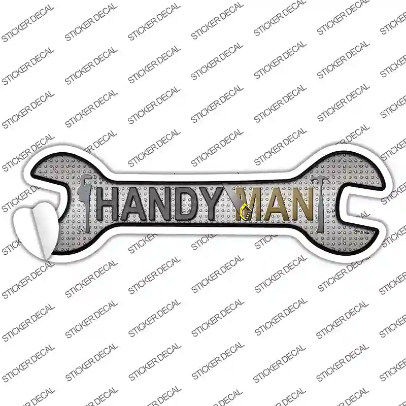 Handyman Novelty Wrench Sticker Decal