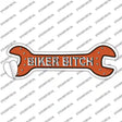 Biker Bitch Novelty Wrench Sticker Decal